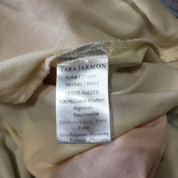 Tara Jarmon Pastel Muliticolor Striped Midi Dress Size 38 US Med. - Picture 7 of 7